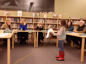 Sophia Sutcliffe was one of the Mosquito Lake residents who talked to the school board. 