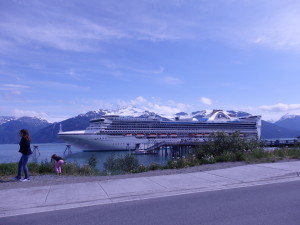 This Princess cruise ship benefitted from a docking fee waiver in Haines. (Emily Files)