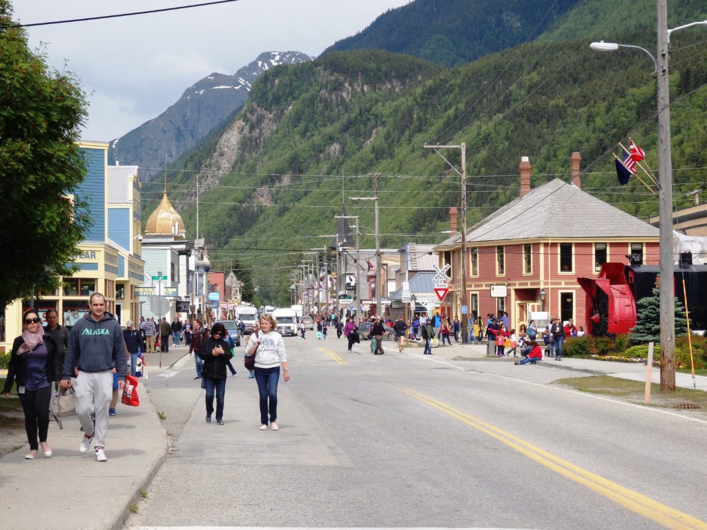 Skagway's Broadway Street on a summer day. (Emily Files)