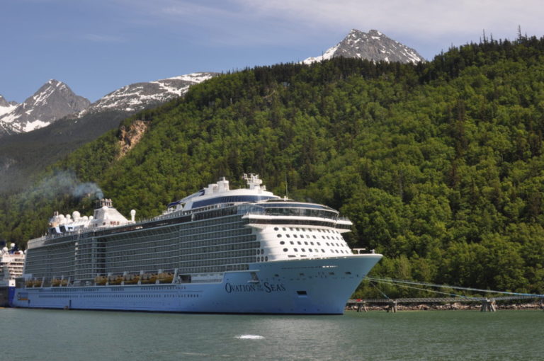 Skagway the biggest cruise ship in Alaskan waters KHNS Radio