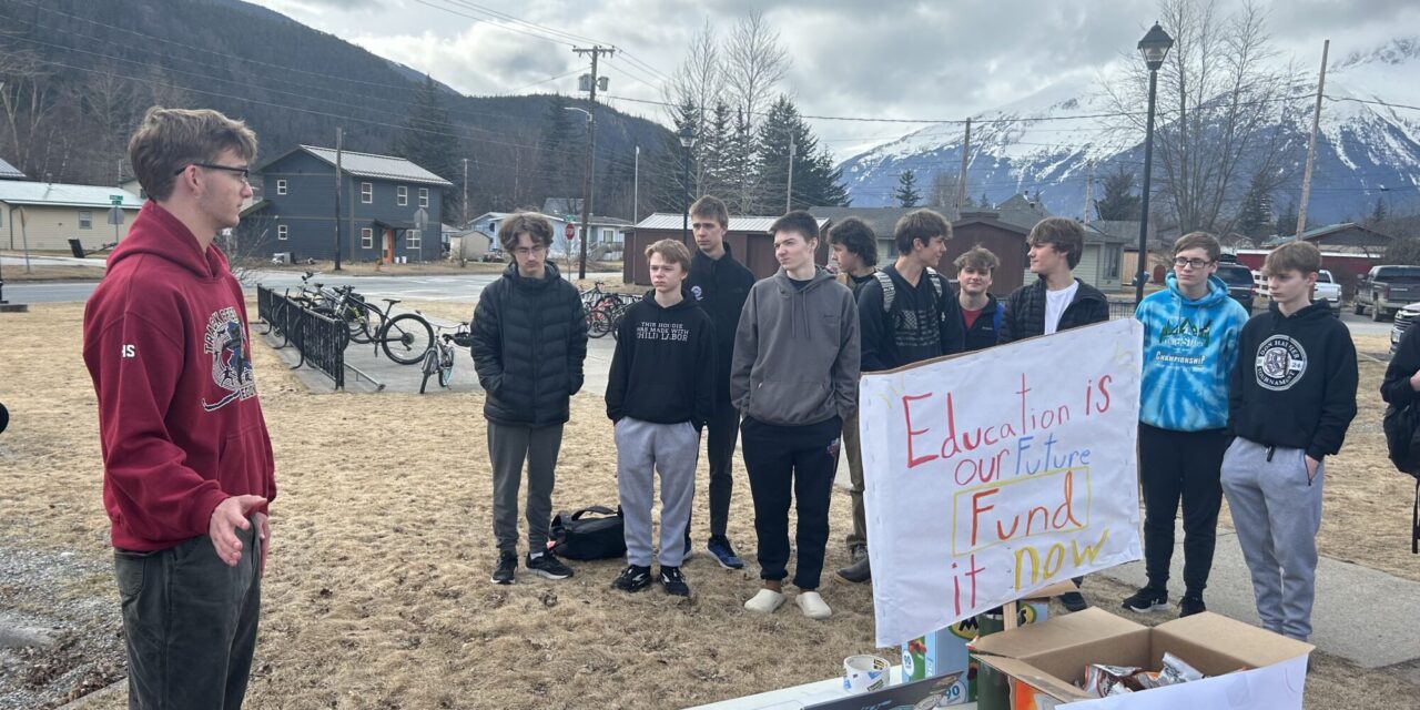 Skagway high schoolers support statewide protest for more education funding